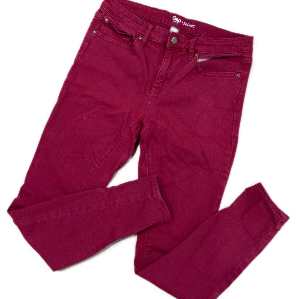 Gap burgundy jeans